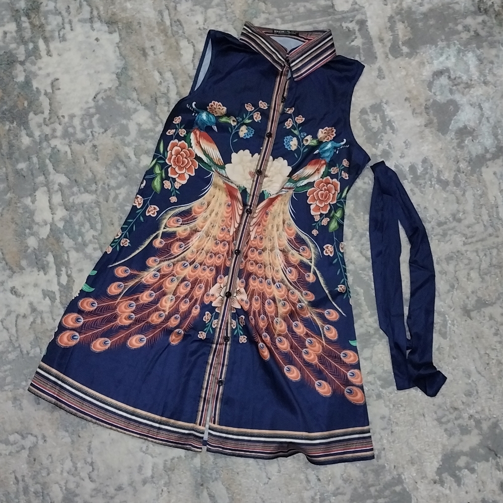 Like New! Navy Collared Dress